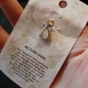Soft Pink Angel Birthstone Pin